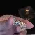 Zircon Love Double Layer Open Ringable Luxurious Niche Design Index - 6# ring-silver knotted.