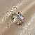 Zircon Love Double Layer Open Ringable Luxurious Niche Design Index - 25# silver clock ring.