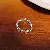 Zircon Love Double Layer Open Ringable Luxurious Niche Design Index - Silver - Broken Silver Stretch Ring