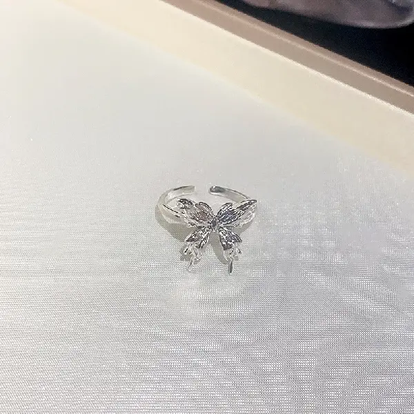 Pleated butterfly open ring,tkmbeautysupply.com
