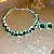 Diamond Square Earrings, Necklaces, Niche Light Luxury, High-end Clavicle Chains - 1# silver green (two-piece set)