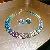 Diamond Square Earrings, Necklaces, Niche Light Luxury, High-end Clavicle Chains - 8# color (two-piece set)