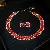 Diamond Square Earrings, Necklaces, Niche Light Luxury, High-end Clavicle Chains - 24#gold red (two-piece set)