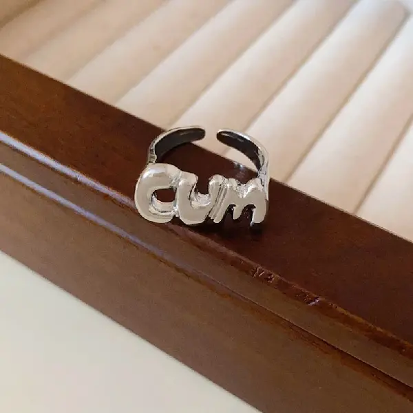 3# ring-letter CUM open ring,tkmbeautysupply.com