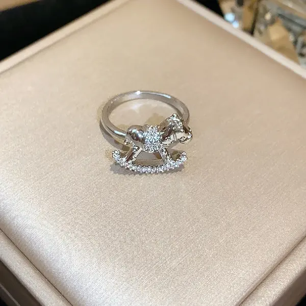 15# Ring-Zircon Pony Fashion Simple Open Ring,tkmbeautysupply.com