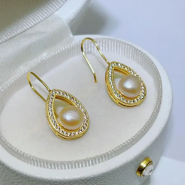 Gold Pink pearls,tkmbeautysupply.com