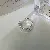 Cold, Personalized Temperament, Zircon, Snake-shaped Flower, Hollow Open Ring, Niche - 33# Ring-Platinum plaid open ring