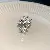 Cold, Personalized Temperament, Zircon, Snake-shaped Flower, Hollow Open Ring, Niche - 46# Ring-Zircon Pentagram Open Ring