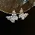 Second-hand Vintage Silver Needle Earrings, Real Gold Electroplated Zircon Oil - 36# silver needle silver diamond butterfly drop earrings
