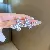 Second-hand Vintage Silver Needle Earrings, Real Gold Electroplated Zircon Oil - 40# Silver Needle Environmentally Friendly Silver Zircon Butterfly Stud Earrings