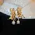 Second-hand Vintage Silver Needle Earrings, Real Gold Electroplated Zircon Oil - 46# Silver Needle Diamond Pearl Crystal Butterfly Stud Earrings