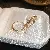 Zircon Bamboo Metal Open Ring Chinese National Versatile Index Finger - 3# dripping oil love open ring (set of 2)