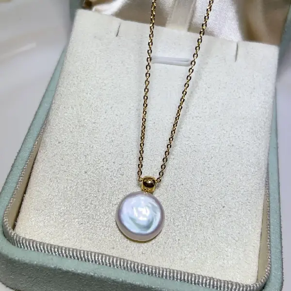 3084 white button chain-pullable clavicle chain,tkmbeautysupply.com