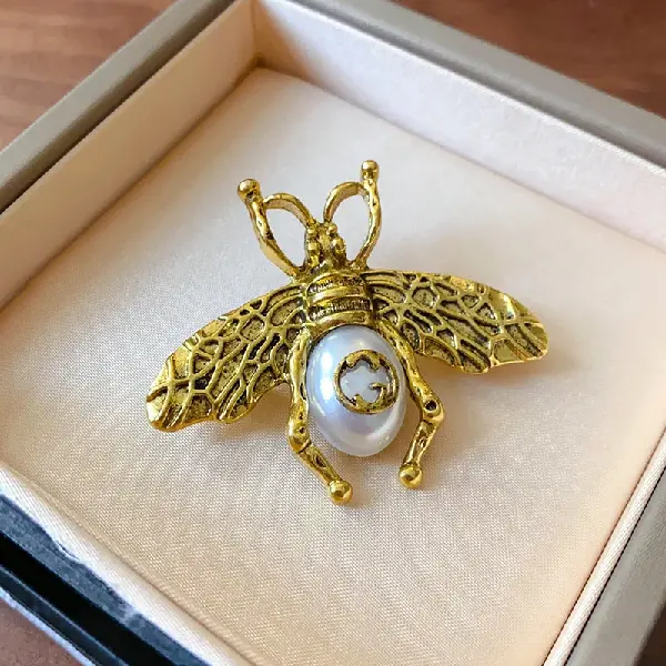 7# Brooch-Bee Artificial Pearl Style,tkmbeautysupply.com