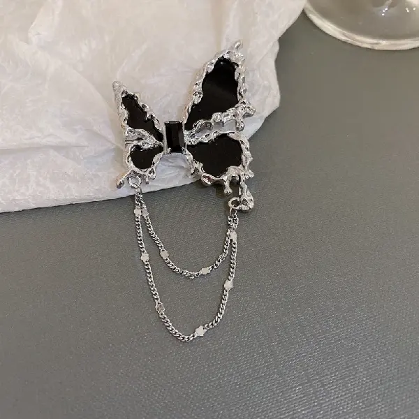37# Brooch-Pleated Diamond Butterfly,tkmbeautysupply.com