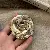 European And American Palace Medieval Vintage Retro Temperament Matte Metal - 58# brooch-leather flocked flowers