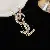European And American Palace Medieval Vintage Retro Temperament Matte Metal - 72# Brooch-Diamond VSL