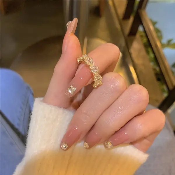 2# Real gold electroplated open ring-gold,tkmbeautysupply.com