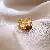 Medieval Vintage Retro Ring Light Luxury Index Finger Open Versatile - 45# Tiger Eye Stone Open Ring-Gold-Coffee