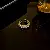 Gold-Plated Pearl Open Ring with Diamond Accents - Zircon open ring
