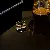 Gold-Plated Pearl Open Ring with Diamond Accents - Real gold electroplated zircon V letter double layer open ring