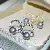 Wholesale Zhuji Pearl Earrings 8-9mm S925 Silver - 1434 gray (7.5-8MM)-silver