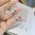 Wholesale Gypsophila Pearl Jewelry Set,Four-Piece Collection - Doudou earrings with tassels, long style (8.8-9cm)