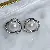 Wholesale Gold Plated Pearl Zircon Earrings for Women - 1421B white