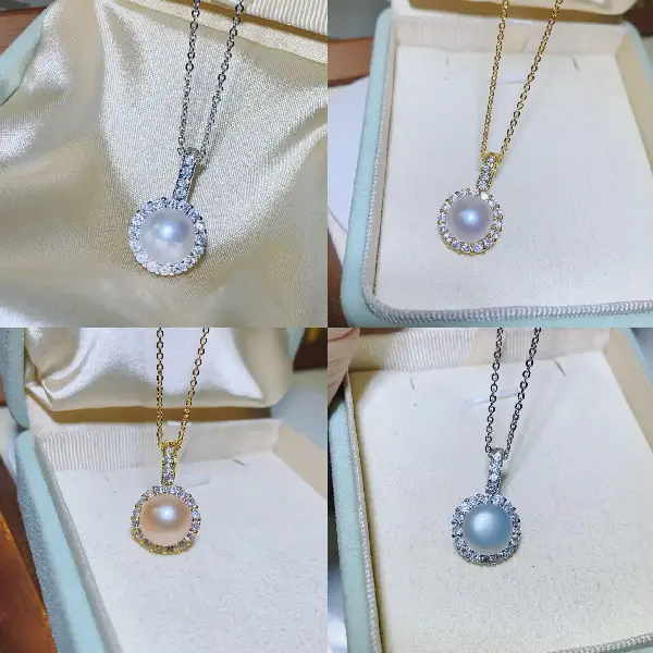 Beads and chain-3090 golden pink pearls,tkmbeautysupply.com