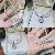 Wholesale Freshwater Pearl Zircon Sunflower Charm Buckle - Rice beads + pendant-3090 silver holding pink pearls