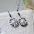 Wholesale Large Pearl Earrings 925 Silver Gold Plated - 1335 silver white beads (9.5-10mm)