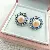 Wholesale Retro Luxury Freshwater Pearl Jewelry Collection - Silver Stud Earrings Pink Pearl