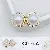 Wholesale Large Pearl Earrings 925 Silver Gold Plated - 4005 gold earrings white beads (9-9.5mm)