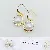 Wholesale Large Pearl Earrings 925 Silver Gold Plated - 4005 gold ear hook white beads (9-9.5mm)