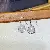 Wholesale Large Pearl Earrings 925 Silver Gold Plated - 4005 silver ear hook white beads (9-9.5mm)