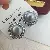 Wholesale Large Pearl Earrings 925 Silver Gold Plated - 4053 silver gray pink beads (10mm)