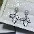 Wholesale Gold Plated Pearl Zircon Earrings for Women - 1444B white
