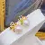 Wholesale Large Pearl Earrings 925 Silver Gold Plated - 4029 golden white beads (9.5-10mm)