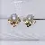 Wholesale Large Pearl Earrings 925 Silver Gold Plated - 1489 golden white beads (9-9.5mm)