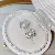 Wholesale Freshwater Pearl Earrings 925 Silver Supply - 5106H silver wire wound pearl 9-10MM