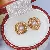 Wholesale Freshwater Pearl Earrings 925 Silver Supply - 5149 golden bird's nest Pink