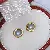 Wholesale Freshwater Pearl Earrings 925 Silver Supply - Gray Pearl Gold Wrap