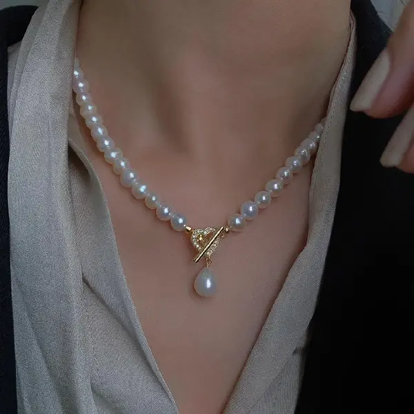Love buckle necklace 45CM (6-7MM),tkmbeautysupply.com