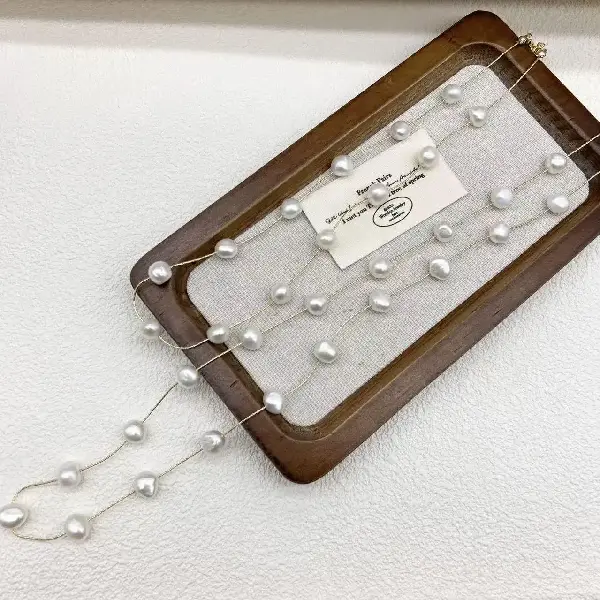 60+5cm white pearl (sweater chain)-gold,tkmbeautysupply.com