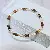 Tiger Eye Stone Wholesale Jewelry - Quality Freshwater Pearls - Abacus Tiger Eye Stone Elastic Cord Bracelet