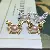 Wholesale Zhuji Pearl Earrings 8-9mm S925 Silver supply - 4061 purple (7.5-8MM)-gold