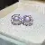 Wholesale Zhuji Pearl Earrings 8-9mm S925 Silver supply - 4023 purple (8-9MM)-gold