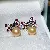 Wholesale Gold Plated Pearl Zircon Earrings for Women - 4065B Pink
