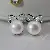 Wholesale Gold Plated Pearl Zircon Earrings for Women - 1435B white