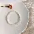 Wholesale Freshwater Pearl & Red Agate Bracelets for Retailers - 4MM white